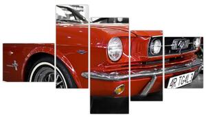 Červené auto - obraz (Obraz 150x85cm)