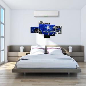 Modré auto - obraz (Obraz 150x85cm)