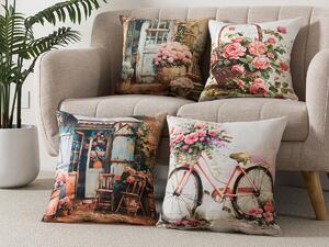 XPOSE® Set obliečok na vankúš DEDINA (digitálna tlač) 43x43 cm - set 4 ks