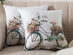 XPOSE® Set obliečok na vankúš BICYKEL (digitálna tlač) 43x43 cm - set 2 ks