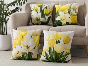 XPOSE® Set obliečok na vankúš TULIPÁN 40x40 cm - set 4 ks