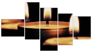 Horiace sviečky - obraz (Obraz 150x85cm)