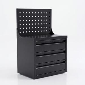 Organizér s perforovanou tabuľou a zásuvkami 660 x 400 x 300 mm