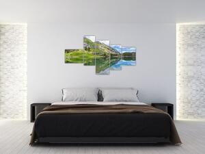 Horské pleso - obrazy (Obraz 150x85cm)