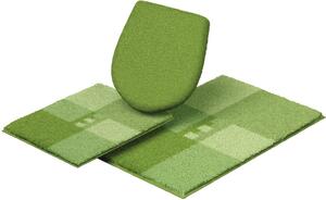 GRUND Kúpeľňový koberec MERKUR zelený Rozmer: Veko, 40x50 cm bez výrezu+50x80 cm