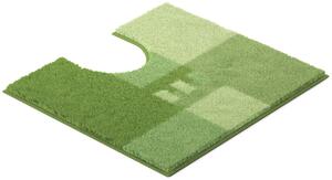 GRUND Kúpeľňový koberec MERKUR zelený Rozmer: 50x60 cm s výrezom pre WC