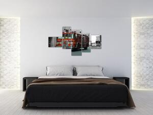 Hasičské auto - obraz (Obraz 150x85cm)