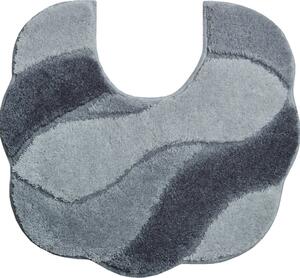 GRUND Kúpeľňový koberec CARMEN sivý Rozmer: 55x50 cm s výrezom pre WC
