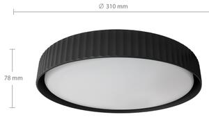 Brilagi - LED stropné svietidlo LUCIA LED/24W/230V priemer 31 cm čierne