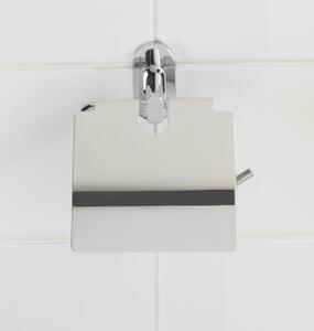 WENKO Držiak na toaletný papier BEZ VŔTANIA PowerLoc RICO lesklý kov 14x14x7 cm
