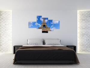 Eiffelova veža - moderný obraz (Obraz 150x85cm)