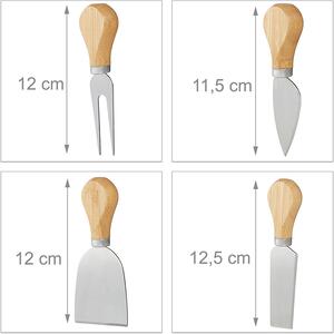 Bambusová doska na syr WARNA 22 cm + nože