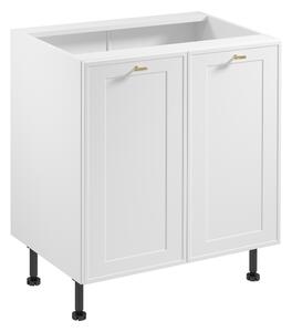 Dolná dvojdverová skrinka SALERNO - šírka 80 cm, biela