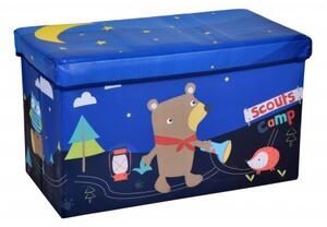Via Domo - Detský box na hračky Infinito - modrá - 60x35x30 cm
