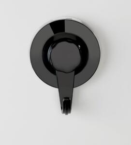 WENKO Nástenný háčik BEZ VŔTANIA UltraLoc BLACK čierny 9x6x3 cm
