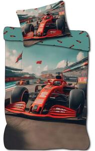 Posteľné obliečky do detskej postieľky Formula - 100% bavlna - 100x135 cm + 40x60 cm