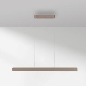 Paul Neuhaus LED závesné svietidlo Q-Stretto, bronzová, 120 cm, Hnedá / staromosadz, Obývacia izba / jedáleň, kov, Moderný, Závesné svietidlo