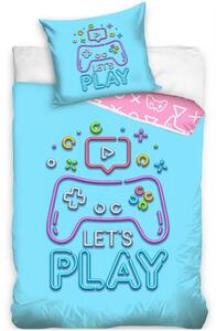 Bavlnené posteľné obliečky Let's Play - 100% bavlna - 70x90 cm + 140x200 cm