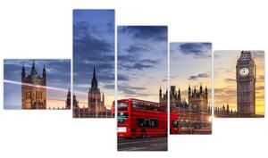 Londýn - moderný obraz (Obraz 150x85cm)