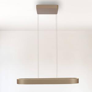 Paul Neuhaus LED závesné svietidlo Q-Stretto, bronzová, 86,8 cm, Hnedá / staromosadz, Obývacia izba / jedáleň, kov, Moderný, Závesné svietidlo