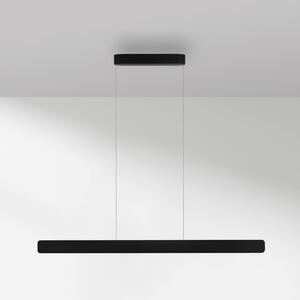 Paul Neuhaus LED závesné svietidlo Q-Stretto, čierne, 120 cm, Čierna, Obývacia izba / jedáleň, kov, Moderný, Závesné svietidlo