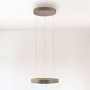 Paul Neuhaus LED závesné svietidlo Q-Stretto, bronzové, 40,8 cm, Hnedá / staromosadz, Obývacia izba / jedáleň, kov, Moderný, Závesné svietidlo