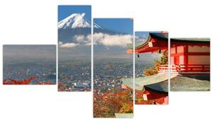 Hora Fuji - moderný obraz (Obraz 150x85cm)
