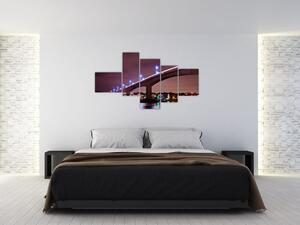 Nočná most - obraz (Obraz 150x85cm)