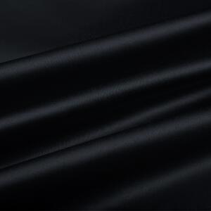 Látka polyesterový satén LUX-026 Čierna - šírka 150 cm