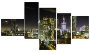 Obraz nočného mesta (Obraz 150x85cm)