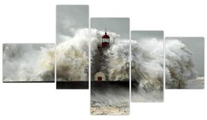 Maják na mori - obraz (Obraz 150x85cm)