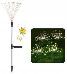 Farebná solárna záhradná lampa TSG-294 s 240 LED diódami – solárne lampy s motívom púpav
