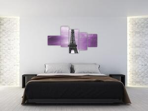 Abstraktný obraz Eiffelovej veže - obraz (Obraz 150x85cm)