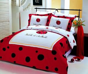 Le Vele obliečky bavlna Lady Bug 160x220cm - set 4 ks