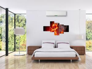 Obraz abstraktného ohňa (Obraz 150x85cm)
