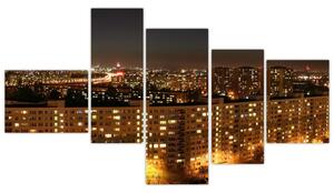 Nočné mesto - obraz (Obraz 150x85cm)