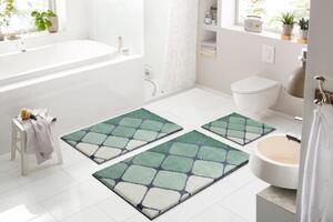 GRUND SHANGA - Kúpeľňová predložka zelená Rozmer: 60x100 cm