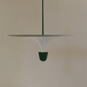 New Works LED závesné svietidlo Kantarell, Ø 60 cm, čierna, Čierna, Obývacia izba / jedáleň, kov, Dizajn, Závesné svietidlo