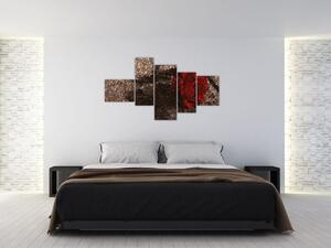 Abstraktný obraz ruže na stenu - obraz (Obraz 150x85cm)
