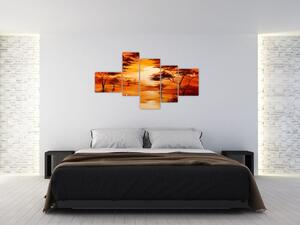 Obraz zapadajúceho slnka (Obraz 150x85cm)