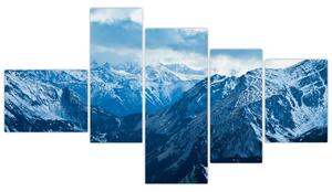 Panoráma hôr v zime - obraz (Obraz 150x85cm)