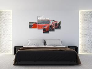 Obraz červeného Lamborghini (Obraz 150x85cm)