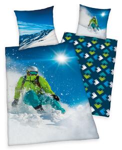 Herding Bavlnené obliečky Skiing, 140 x 200 cm, 70 x 90 cm