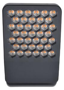 Vonkajšie nástenné LED svietidlo ATLANTIS, tmavošedé, 22 cm, kovové, IP54, Hliník / sivá / zinok, Hliník, Moderný, Nástenné svietidlo