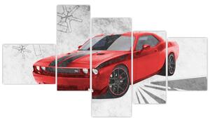 Dodge Challenger - obraz autá (Obraz 150x85cm)