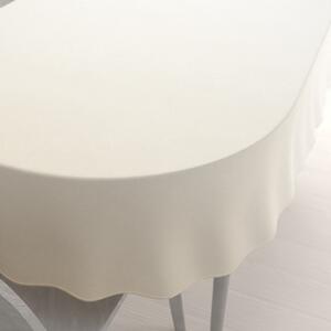 Biante Teflónový oválny obrus TF-131 Šampaň bez vzoru 80x120 cm