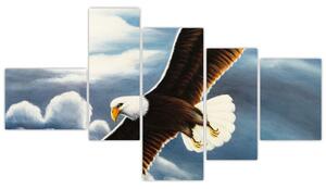 Obraz letiaceho orla (Obraz 150x85cm)