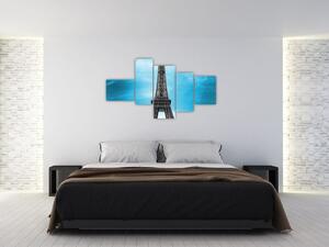 Abstraktný obraz Eiffelovej veže (Obraz 150x85cm)