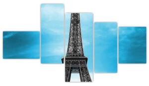Abstraktný obraz Eiffelovej veže (Obraz 150x85cm)