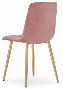 Zamatová stolička BEOGRAD ružová